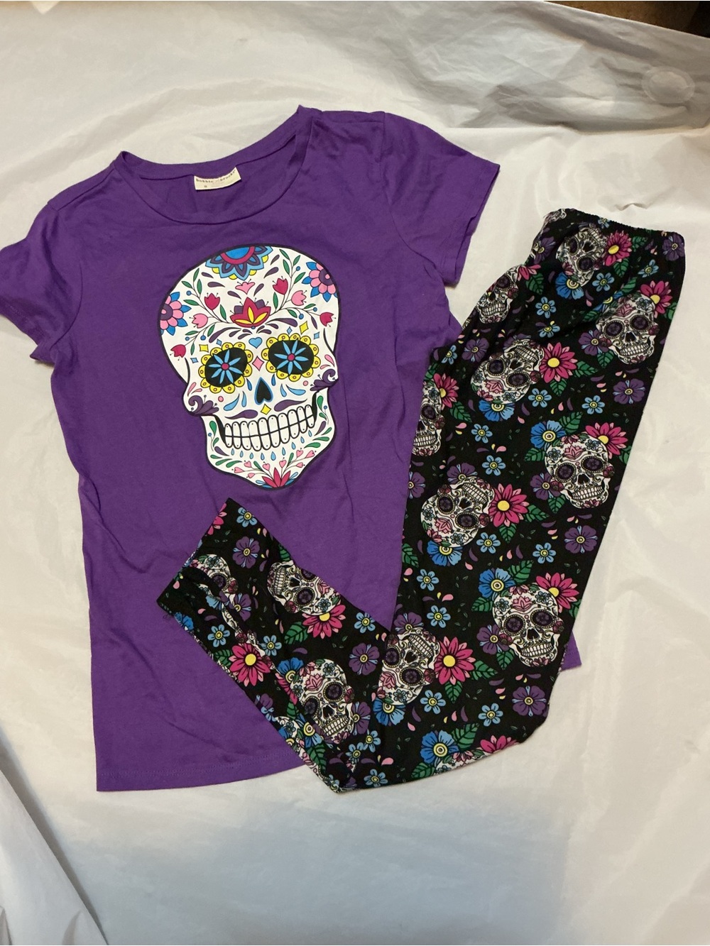 Bobbie Brooks Ladies sugar skull outfit Small